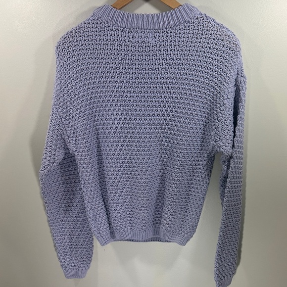 Universal Thread Lavender Purple Chunky Oversized Knit Crew Neck Sweater Small - Picture 6 of 6